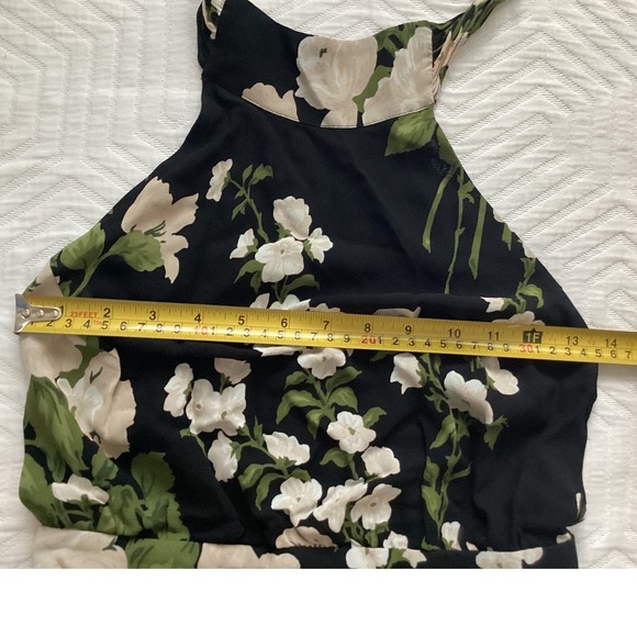Reformation Black and Cream Floral Maxi Dress - Picture 3 of 11